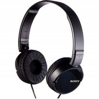 Słuchawki przewodowe nauszne Sony MDR-ZX110 czarne, składane, lekkie