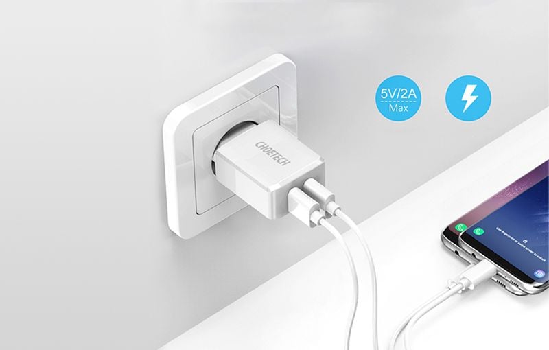 ZASILACZ ŁADOWARKA SIECIOWA DO KAMER 2A, 2xUSB zdjęcie 9