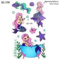 Tatuaże dla dzieci podwodny świat, różne wzory - EC-179