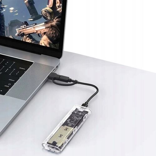 OBUDOWA NA DYSK NVME M2 SATA SSD ADAPTER NGFF M.2 USB 3.1 USB TYP-C 10 GBPS na Arena.pl