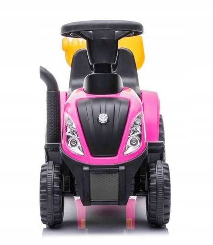 Jeździk pchacz chodzik traktor z przyczepą New Holland różowy na Arena.pl