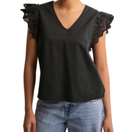 ONLY ONLLOU LIFE EMB FRILL TOP XL