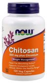 NOW FOODS Chitosan - Chitozan 500 mg + Chrom 100 mcg (120 kaps.)