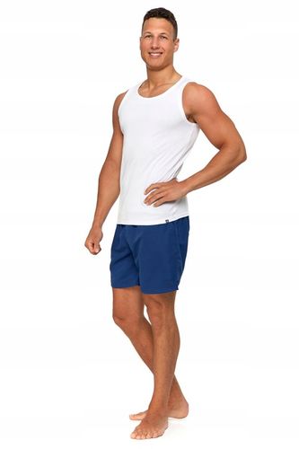 Gładkie PODKOSZULKI MĘSKIE 2 szt. Zestaw Podkoszulek Na Ramiączkach na Arena.pl