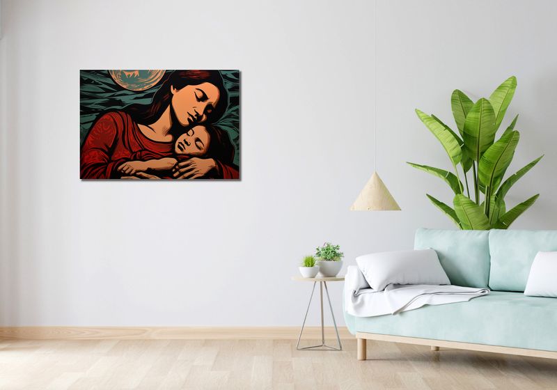 Obraz 90x60cm Matczyne Więzi zdjęcie 2