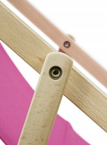 Leżak Drewniany AKWARELA NA CZARNYM Ogrodowy Plażowy Tarasowy Bukowy na Arena.pl