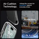 etui spigen crystal hybrid na iphone 15 pro max - przezroczyste