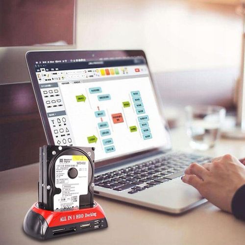 STACJA DOKUJĄCA DO DYSKÓW SATA 2.5' 3.5' IDE HDD SSD USB 3.0 KOPIA ZAPASOWA na Arena.pl