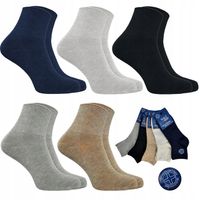5x ZAKOSTKI BEZUCISKOWE MĘSKIE SKARPETY BAWEŁNIANE KOMFORTOWE WYGODNE PRACA