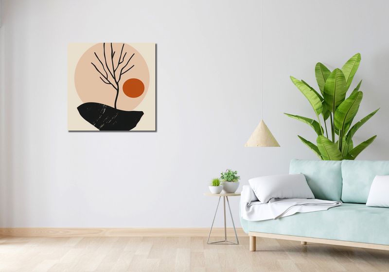 Obraz 70x70cm Nagie Drzewo zdjęcie 2