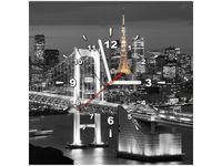 50X50CM ZEGAR ŚCIENNY RAINBOW BRIDGE WANGAN DREWNO