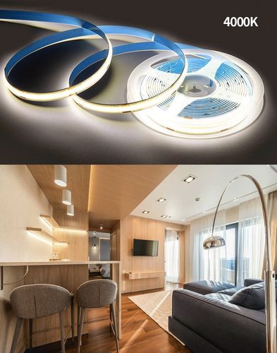 Taśma LED COB 12V 480 diod na metr Neon Neutralny 5m linia światła LED na Arena.pl