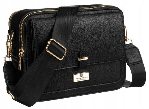 Listonoszka damska Peterson torebka na ramię z paskiem ze skóry eko modna na Arena.pl