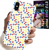 ETUI DO IPHONE X / XS - ŁAPKI KOŚCI PIES PATROL BAJKI + SZKŁO