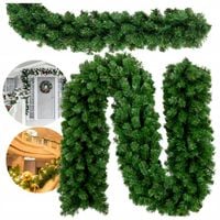 GIRLANDA ŚWIĄTECZNA SZTUCZNA DŁUGA ZIELONA CHOINKOWA GĘSTA ŁAŃCUCH 2,7M