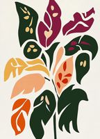 Plakat 13x18cm Kwiatorośl Minimalistyczny , Wnętrza Styl Skandynawski, Boho