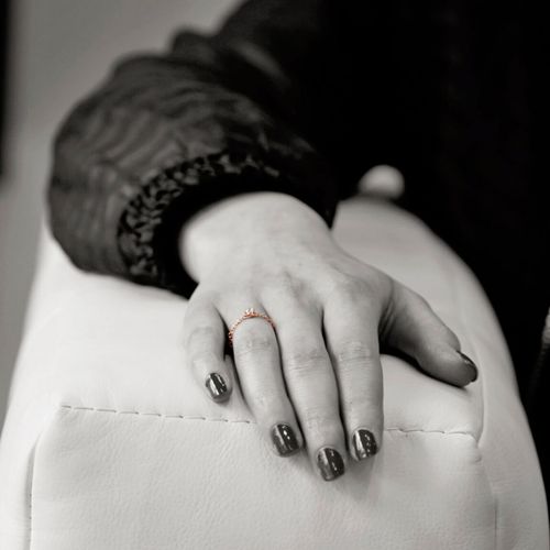 Złoty pierścionek PCR1013 - Diament na Arena.pl