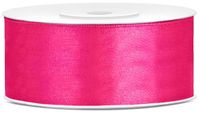 Tasiemka satynowa, c. różowy, 25mm/25m
