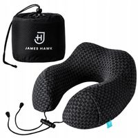 Poduszka podróżna Turystyczna Do samolotu Rogal na szyję z pianką