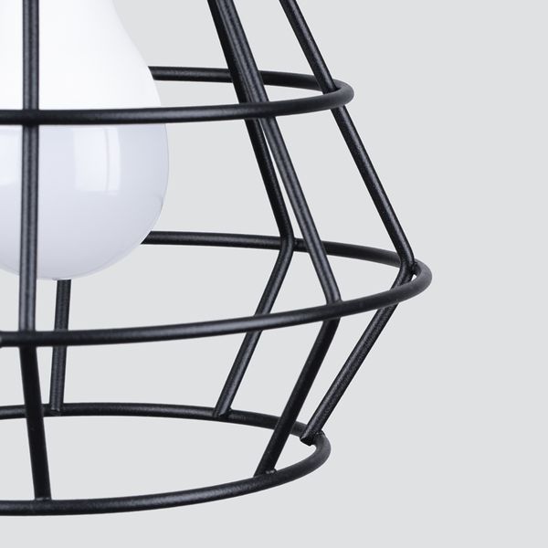 Lampa wisząca SUBA 4L czarna zdjęcie 4