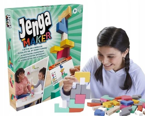 HASBRO GRA ZRĘCZNOŚCIOWA JENGA MAKER oryginalna, gra dla całej rodziny na Arena.pl