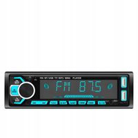 Radio Samochodowe Bluetooth 5.0 1-DIN USB Mikrofon AUX MP3 SD Pilot Kolory