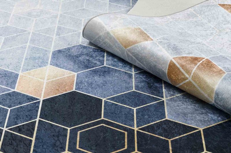RUG/LU/ARLEN/CUBE/BLUE/160x220 zdjęcie 11