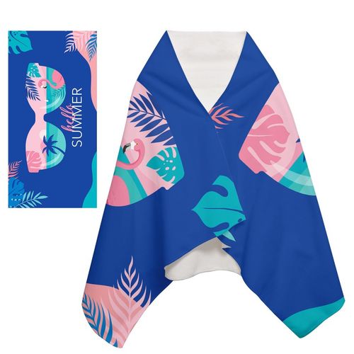 ręcznik plażowy prostokątny niebieski hello summer 150x70 rec54wz9 na Arena.pl