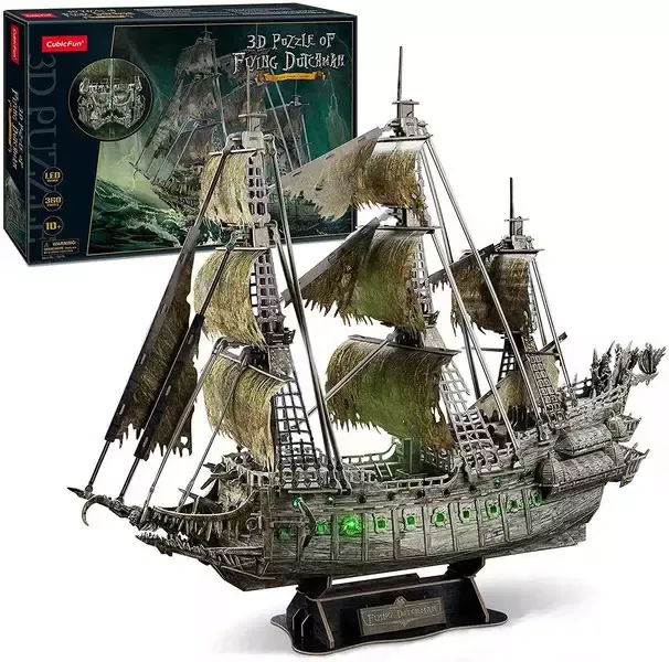 Puzzle 3D 360 elementów. Latający Holender (wersja LED) zdjęcie 1
