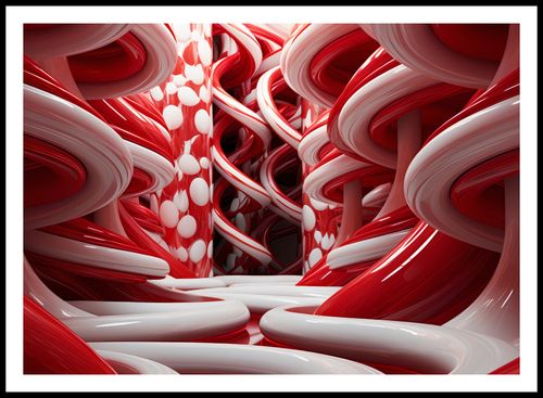 Plakat 84x59,5cm Czerwone Wiry na Arena.pl