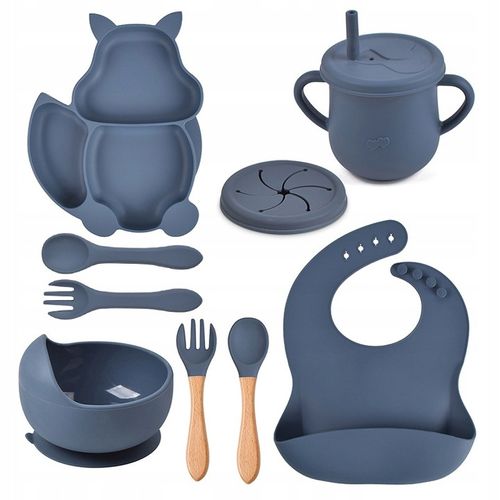 ZESTAW DO KARMIENIA NACZYŃ SILIKONOWE TALERZYK DLA NIEMOWLĄT Z PRZYSSAWKĄ na Arena.pl