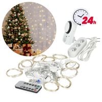 Kurtyna 300 LED 3x3m 8 funkcji z pilotem + programator + przedłużacz