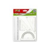 komplet geom/ kreślarski z linijką 15cm 4346