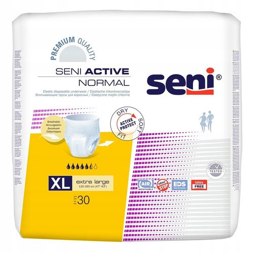 SENI ACTIVE NORMAL XL MAJTKI CHŁONNE DLA DOROSŁYCH 30 SZT. na Arena.pl