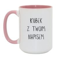 Duży Biało-Różowy 450 ml