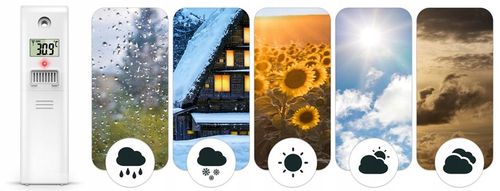 BEZPRZEWODOWY CZUJNIK TEMPERATURY DO STACJI POGODY NADAJNIK na Arena.pl