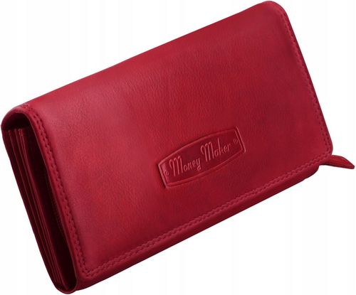 Skórzany PORTFEL DAMSKI Miękka PORTMONETKA ZAMEK Pakowny POJEMNY Skóra na Arena.pl