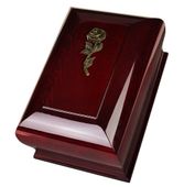 Duża drewniana urna kremacyjna na ludzkie prochy