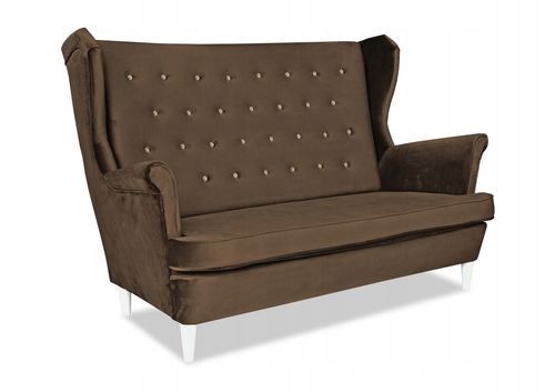 Zestaw wypoczynkowy mebli uszak Diana sofa fotele skandynawskie na Arena.pl