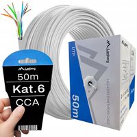 KABEL PRZEWÓD SIECIOWY LAN SKRĘTKA RJ45 UTP KAT.6 CAT.6 50M LANBERG