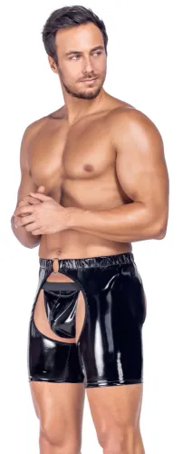 black level chaps winylowe czarne 2xl z dekoracyjnym pierścieniem na Arena.pl