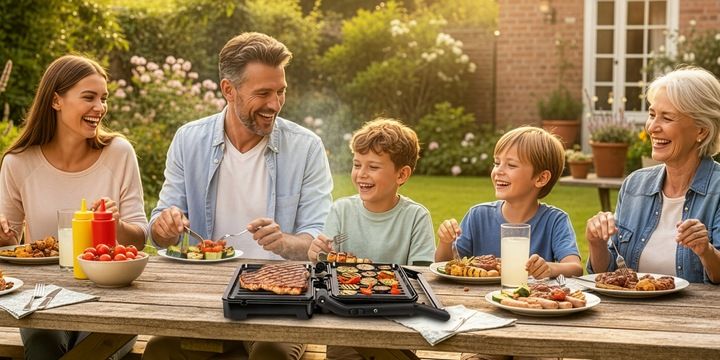 Grill elektryczny opiekacz do kanapek pannini rozkładany GK110 Eldom zdjęcie 3