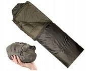SNUGPAK ŚPIWÓR Jungle Bag Letni 80cm x 220cm Olive Moskitiera Lewy