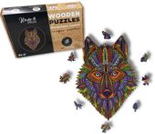 Puzzle Drewniane dla dzieci i dorosłych Wilk Wolf