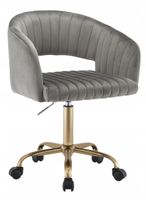 fotel obrotowy fb7-fx velvet szary