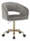 fotel obrotowy fb7-fx velvet szary
