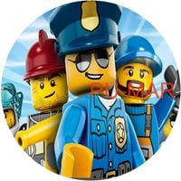 Opłatek na tort Lego Klocki Bohater Postać City Ninjago