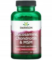 SWANSON GLUKOZAMINA CHONDROITYNA MSM 120t STAWY