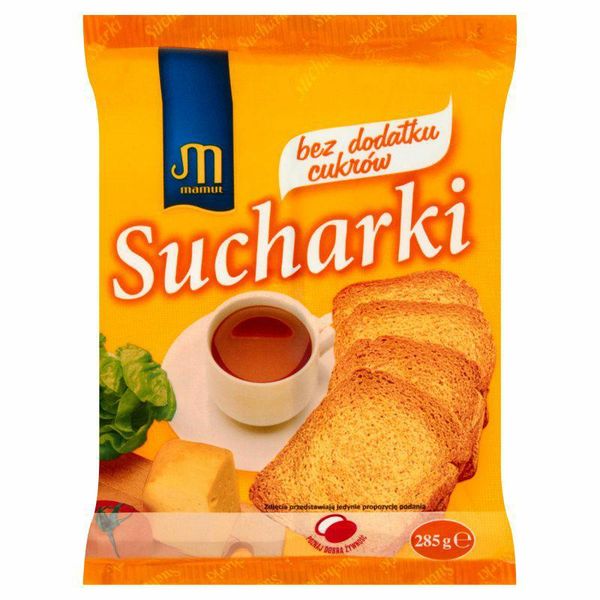 MAMUT SUCHARY 225G BEZCUKROWE zdjęcie 1