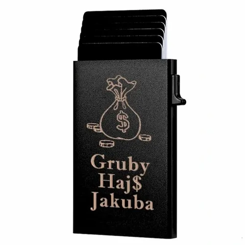 PORTFEL Etui na Karty PREZENT DLA NIEJ DLA NIEGO TATY URODZINY + GRAWER na Arena.pl